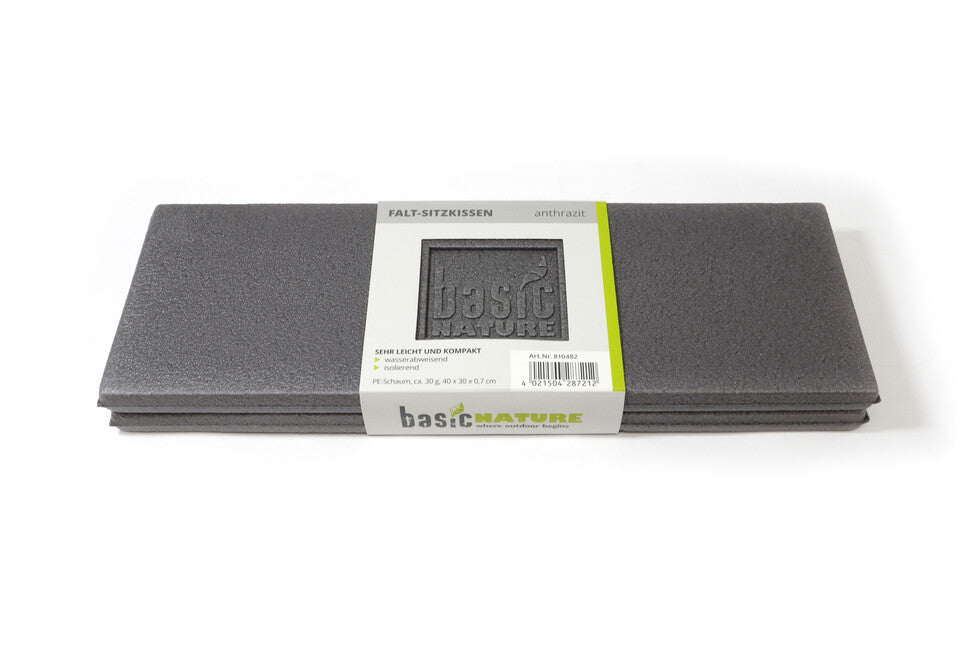 BasicNature Foldable Sitting Pad, Anthracite