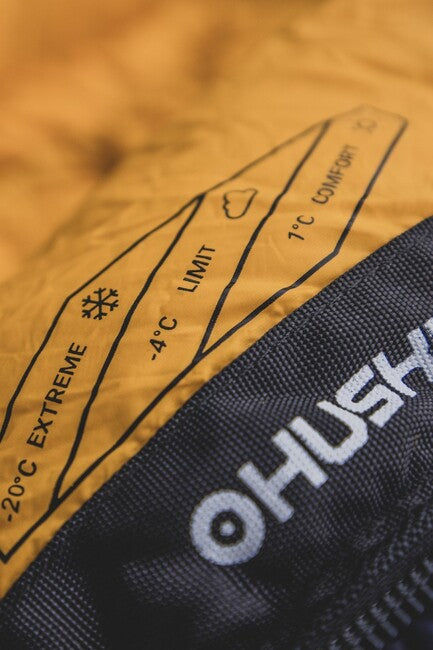 HUSKY Drafy Paper Winter Sleeping Bag -20, Blue/Orange