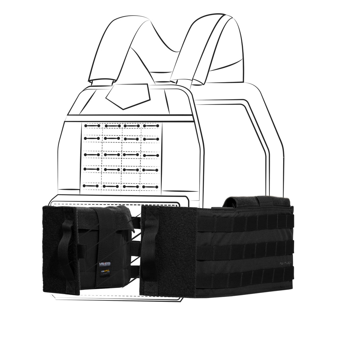 Pentagon Modular Combat Belt, Black
