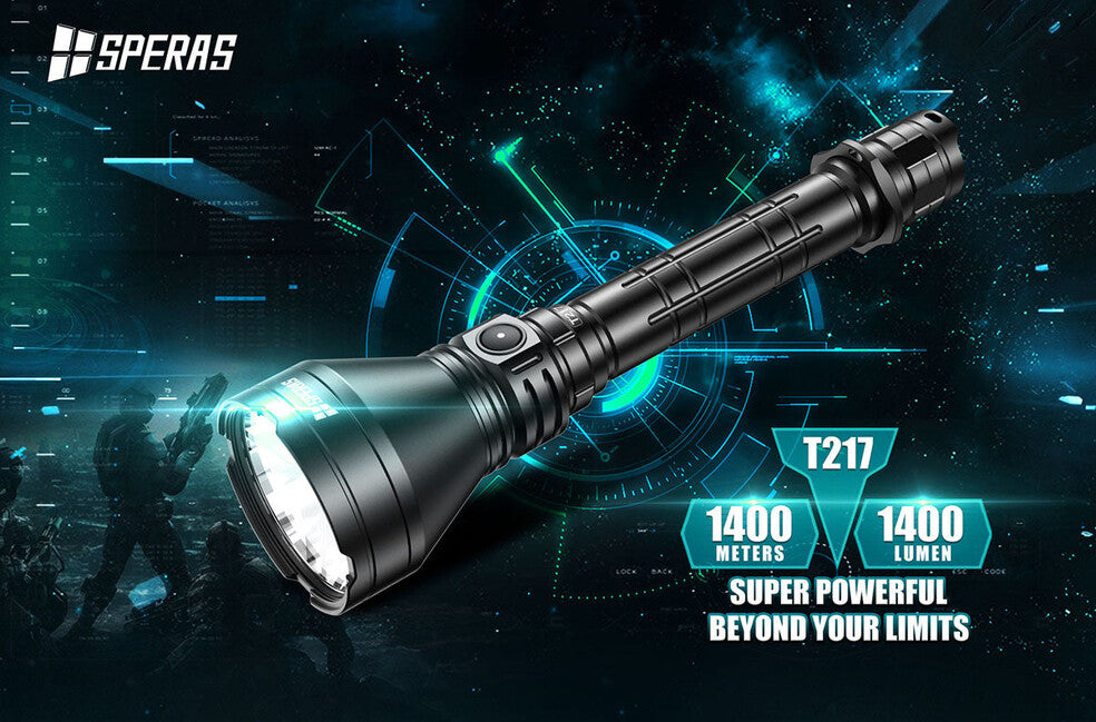 Speras T217 Φακός Κυνηγιού 1400LM 1400M
