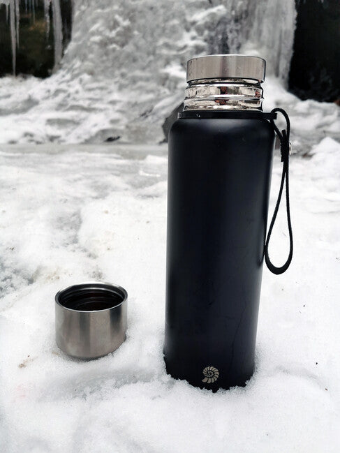 Origin Outdoors PureSteel Vacuum Thermos 1L Black