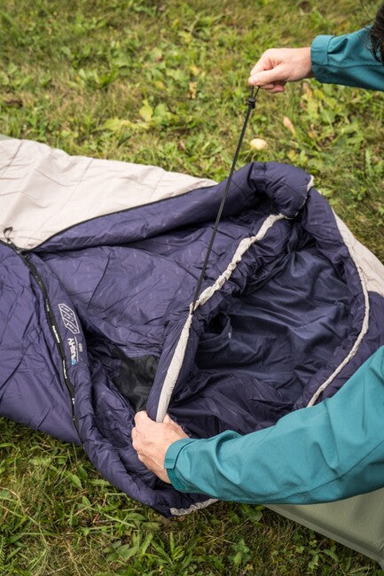 HUSKY Ember Synthetic Three-Season Sleeping Bag -15°C, Navy Blue/Grey