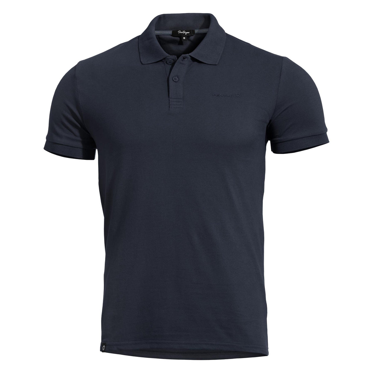 Pentagon Moth Piquet Polo Shirt, Midnight Blue