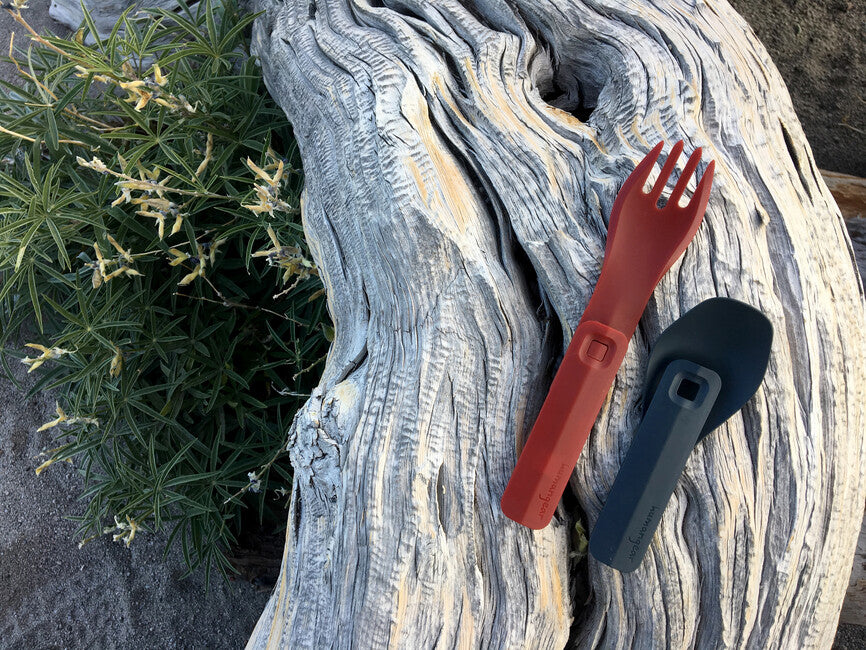 Humangear GoBites CLICK Utensils, Red