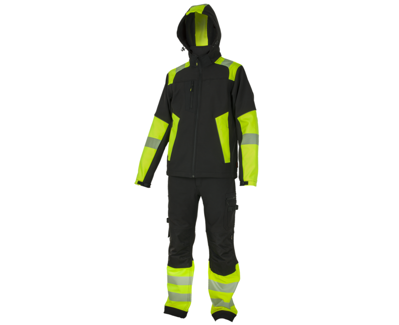 Bennon Reflectos Work Jacket, Black/Yellow