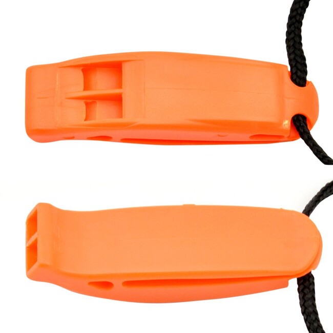DRAGOWA Tactical Aron Rescue Whistle with Cord, Orange