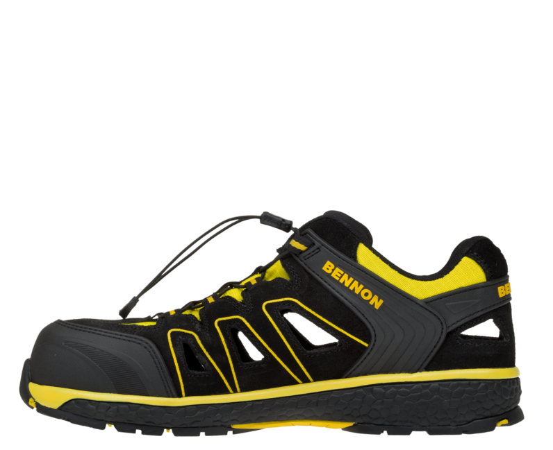 BENNON Bombis S1 ESD NM Work Sandals, Yellow