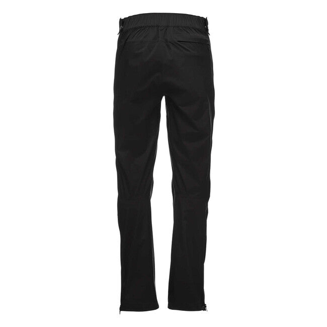 Black Diamond Stormline Stretch Full Zip Men's Rain Pants, Black