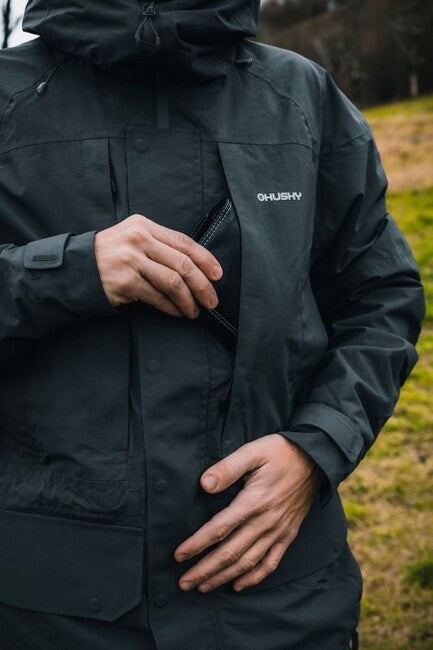 HUSKY Nigalo Men's Hardshell Jacket, Navy Blue