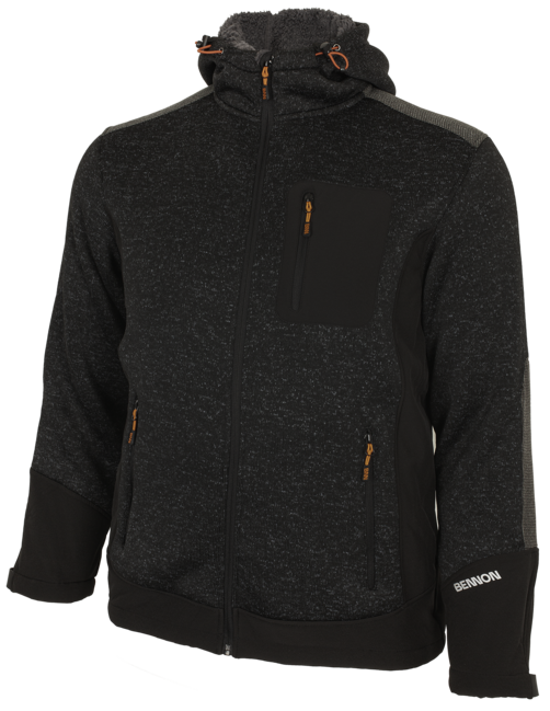 BENNON Nortos Hoodie, Grey/Black