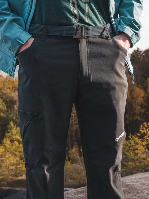 HUSKY Kavia Men's Softshell Pants, Black