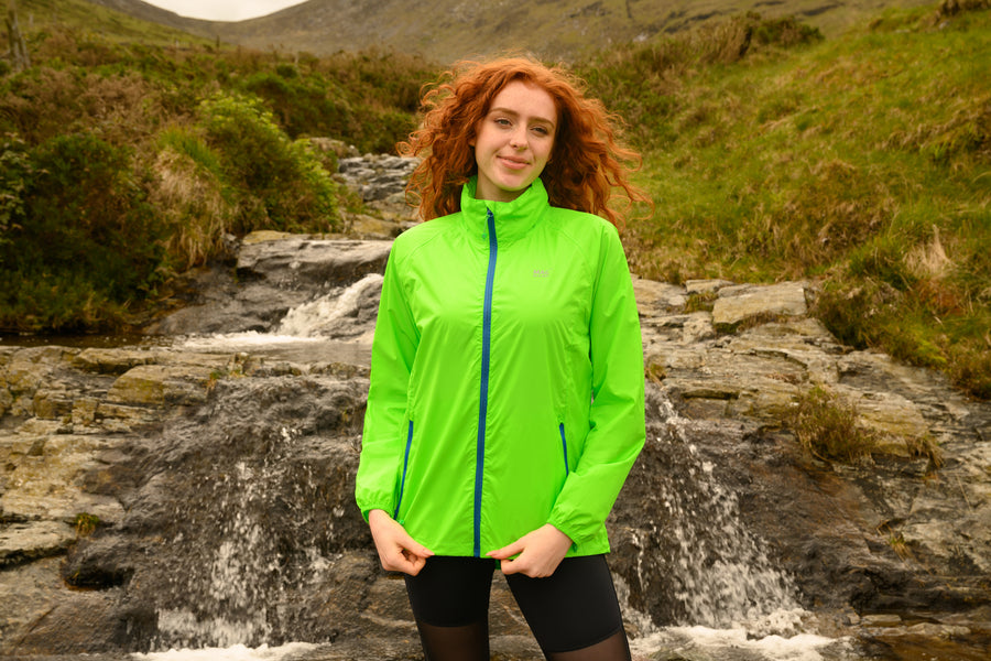 Mac in a Sac Origin 2 Waterproof Jacket, Neon Green