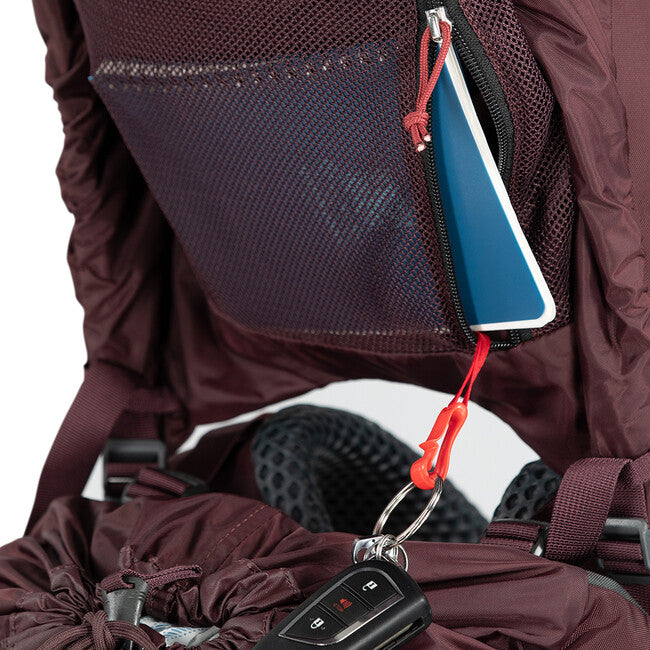 Osprey Kyte 58 Hiking Backpack, Elderberry Purple