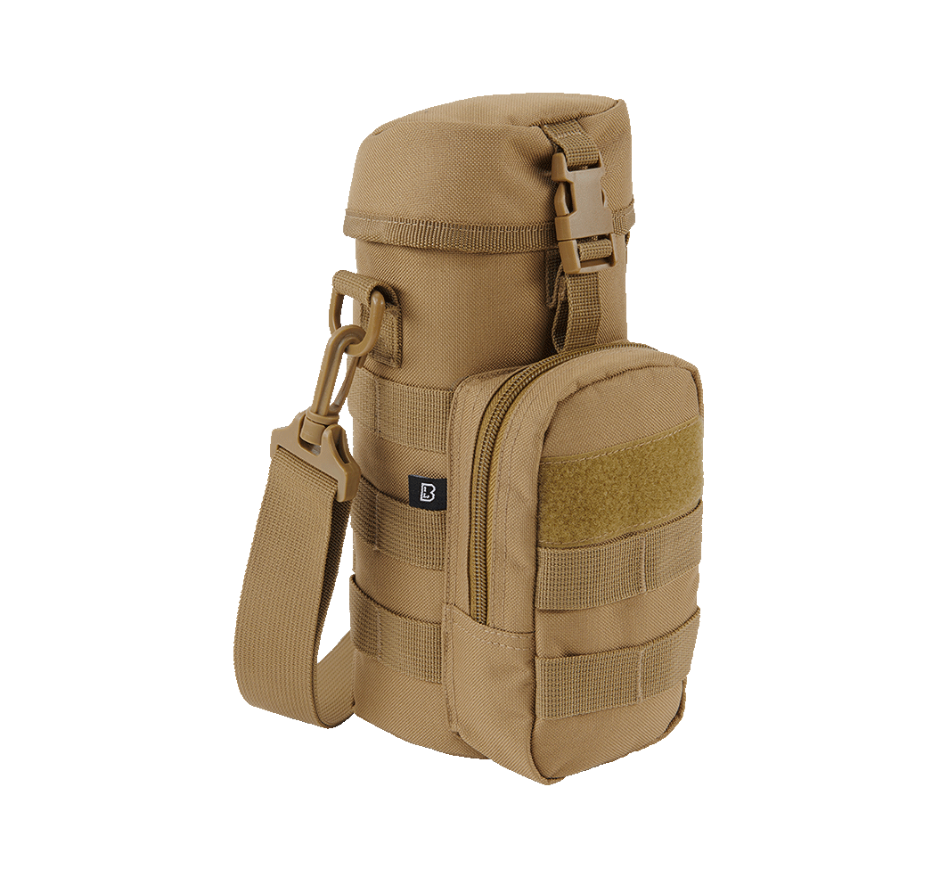 Brandit Molle obal na fľašu s kapsičkou II, khaki