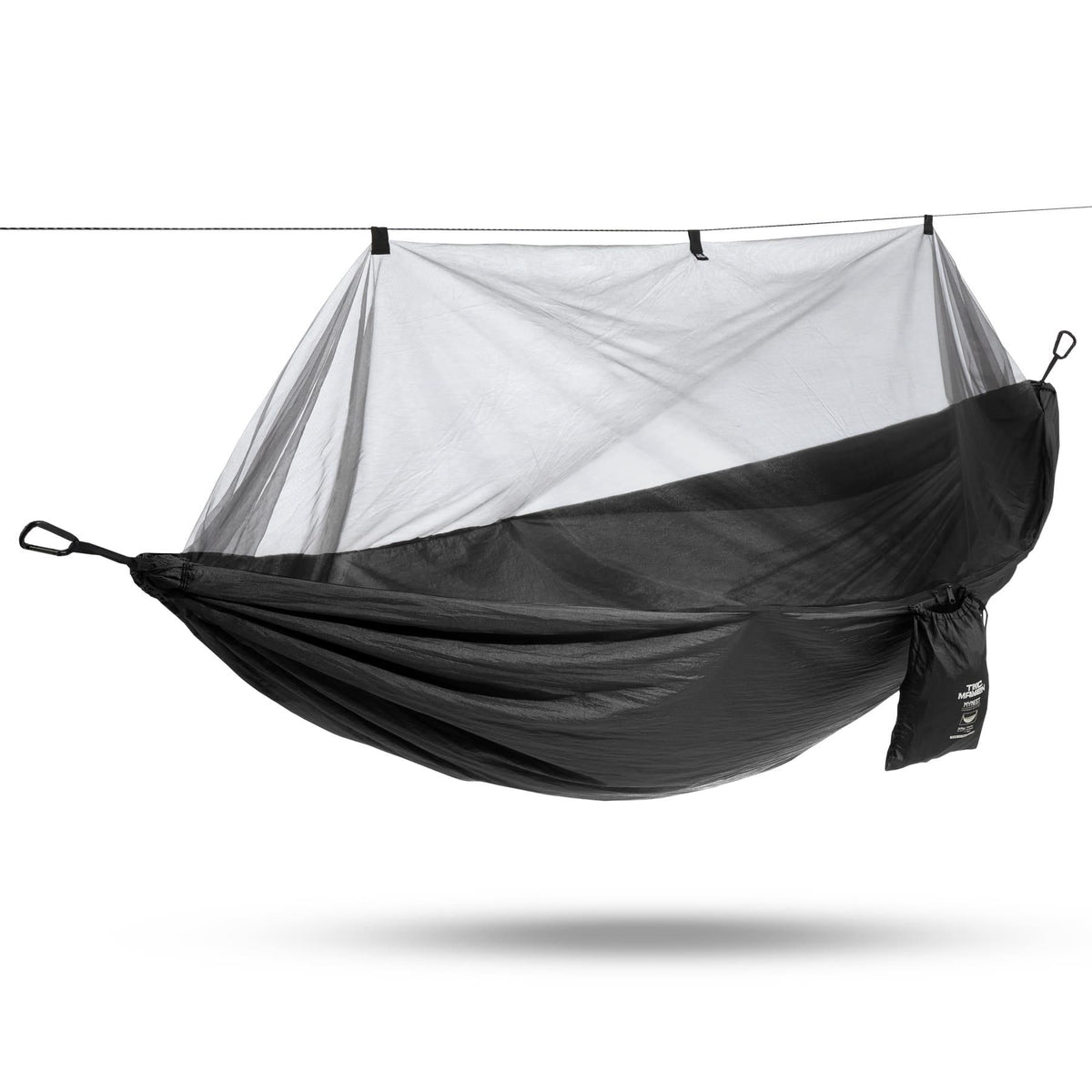 Pentagon Hammock with Mosquito Net, Black