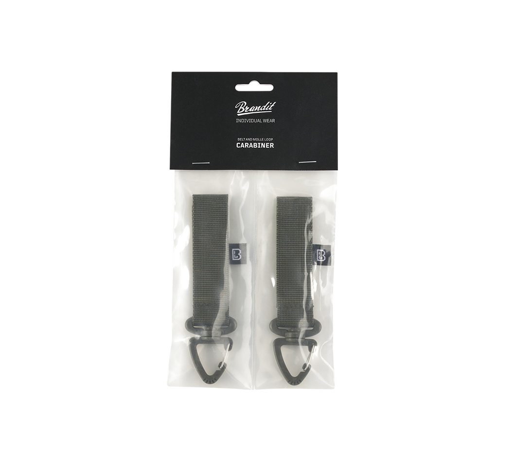 Brandit MOLLE karabína 2 pack, olivová