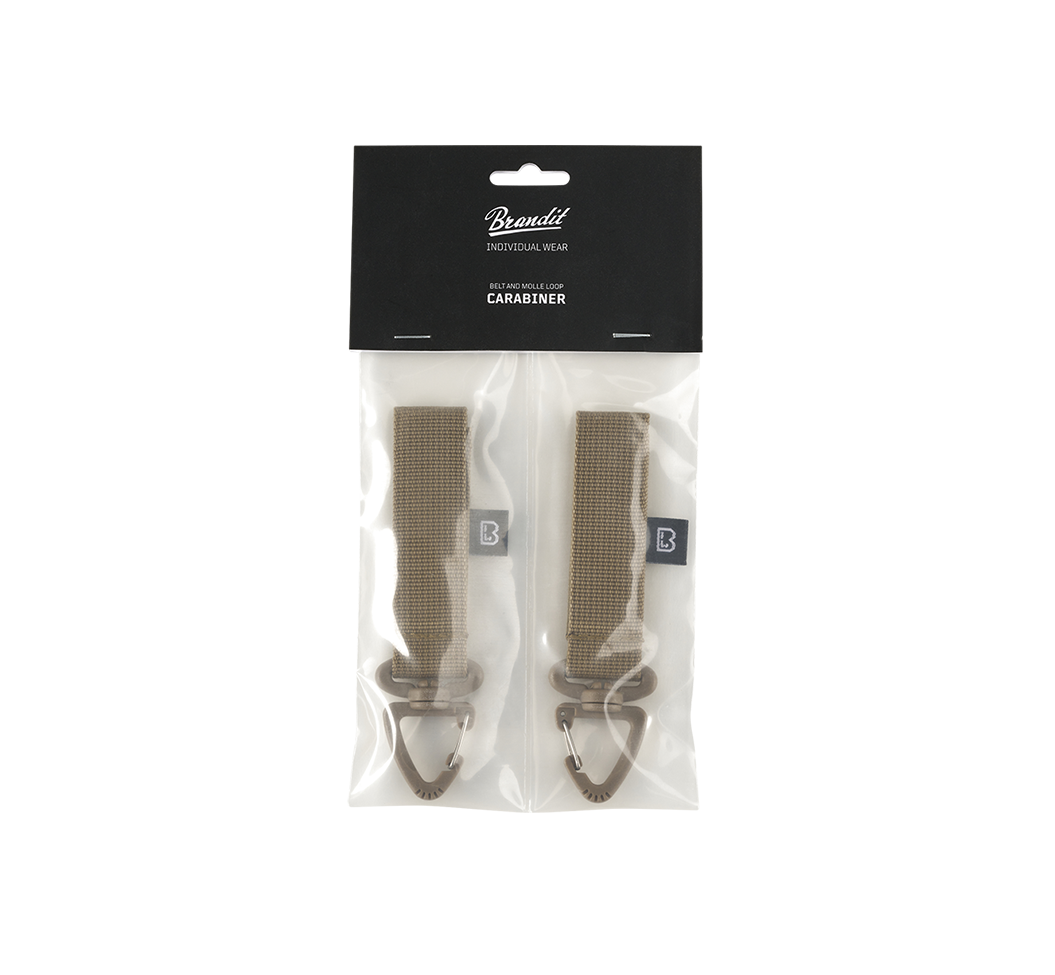 Brandit MOLLE karabína 2 pack, camel