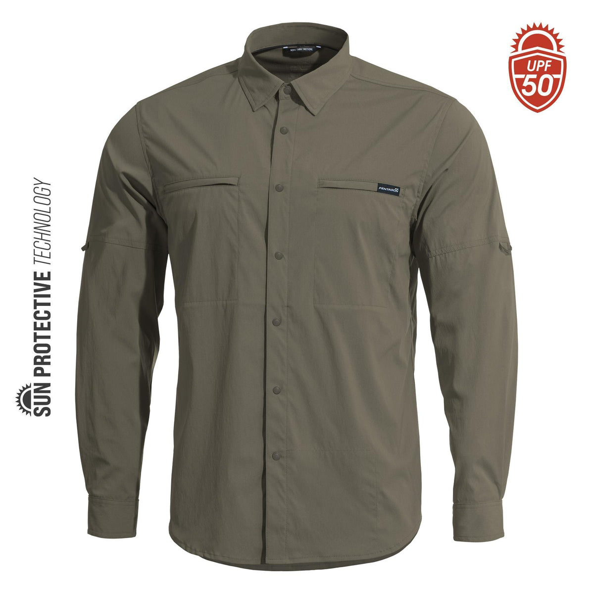 Pentagon Wayne Sunproof Shirt, Dark Grey