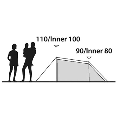 Outwell Earth Tent 2-Person, Blue-Green