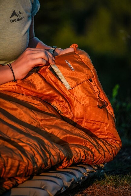 HUSKY Synthetic Three-Season Extended Sleeping Bag -10°C, Mustard