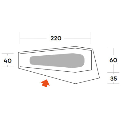 Ferrino Piuma Tent 1 Person, Terracotta