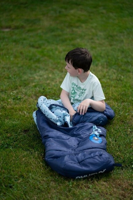 HUSKY Synthetic Three-Season Kids Sleeping Bag Magic -15, Navy Blue