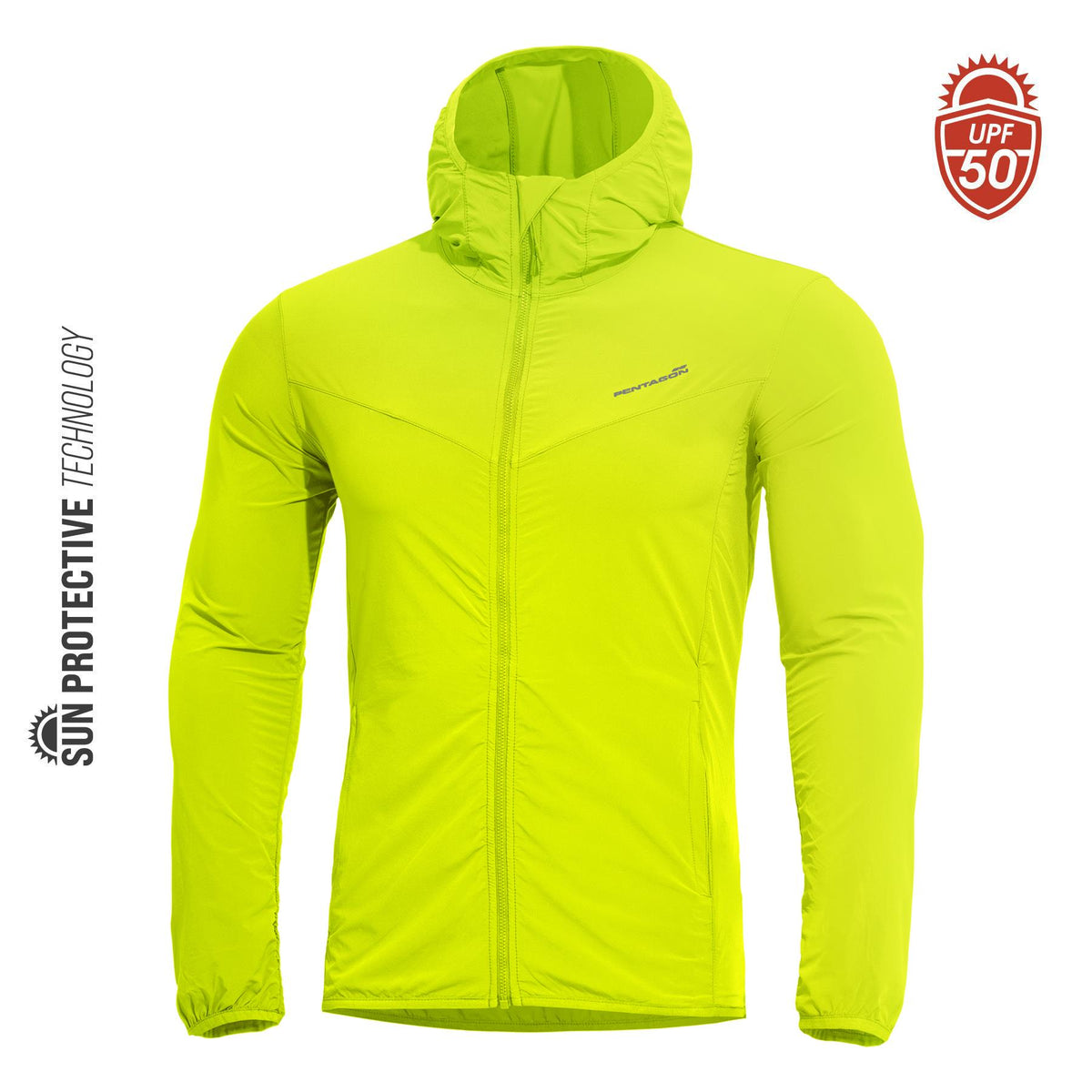 Pentagon Helios Sun Jacket SPF +50, Fluo Yellow