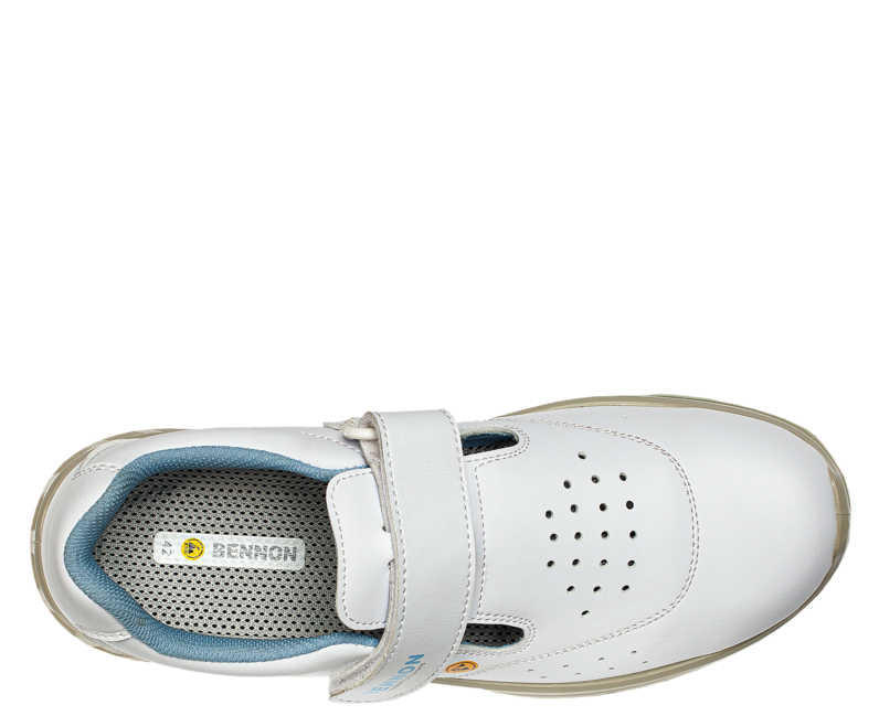 Bennon Work Sandals White O1 ESD