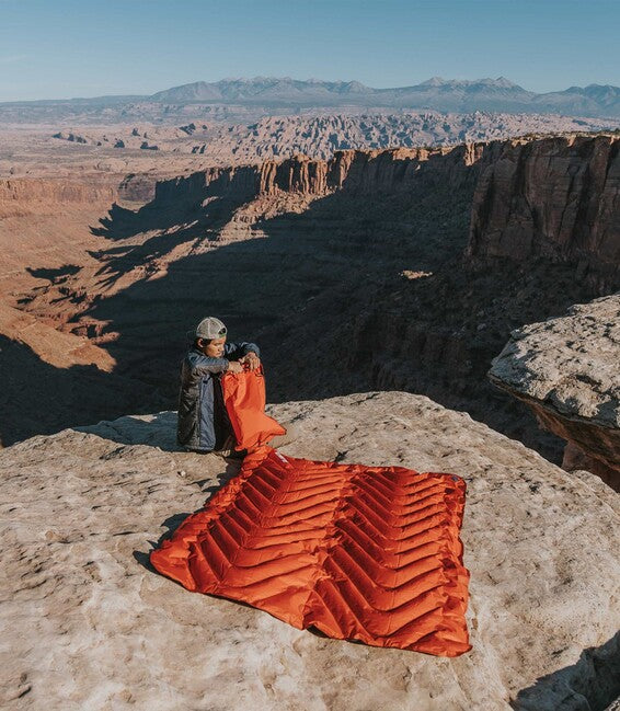 Klymit Insulated Double V Sleeping Pad, Orange