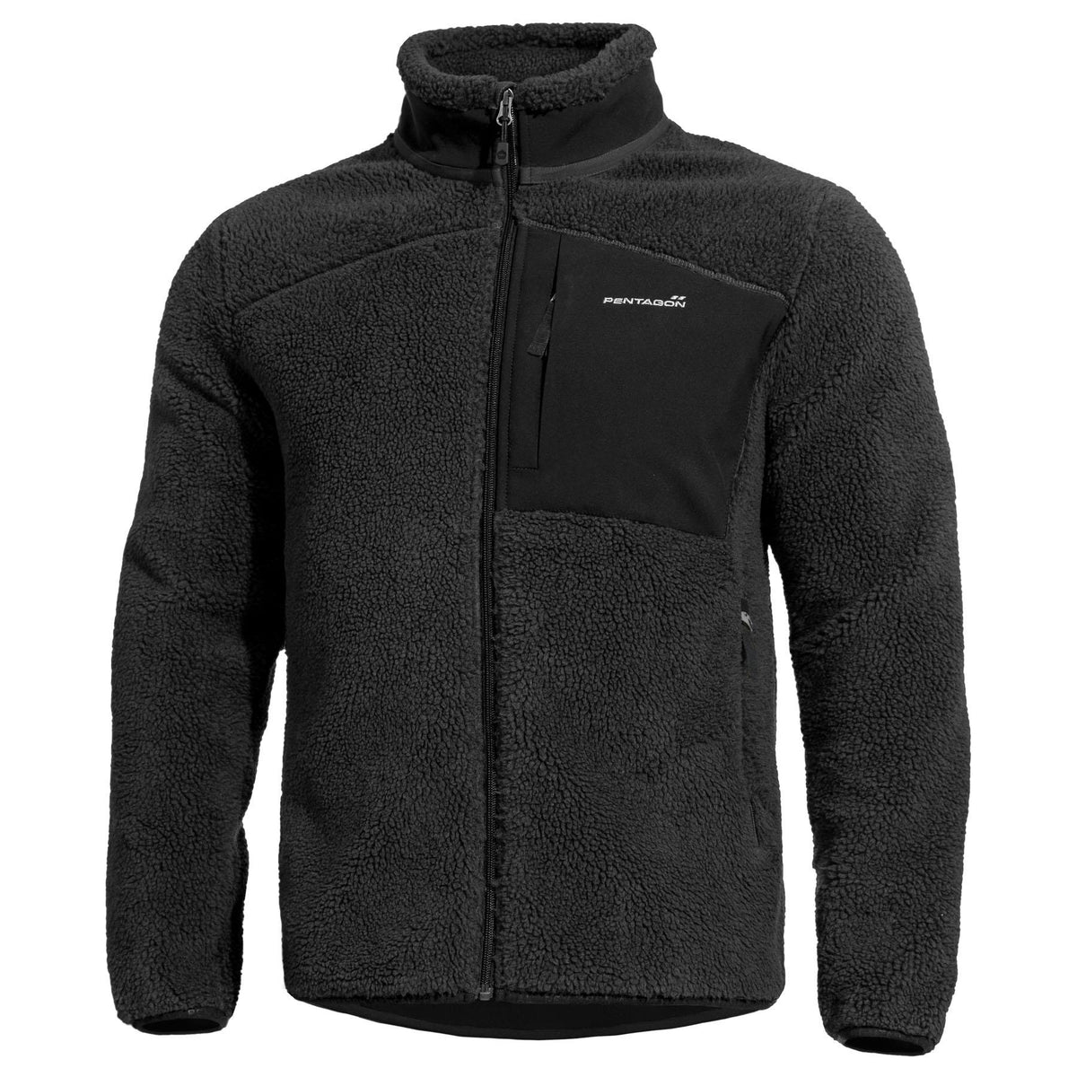 Pentagon Summit Sherpa men's fleece jacket, black