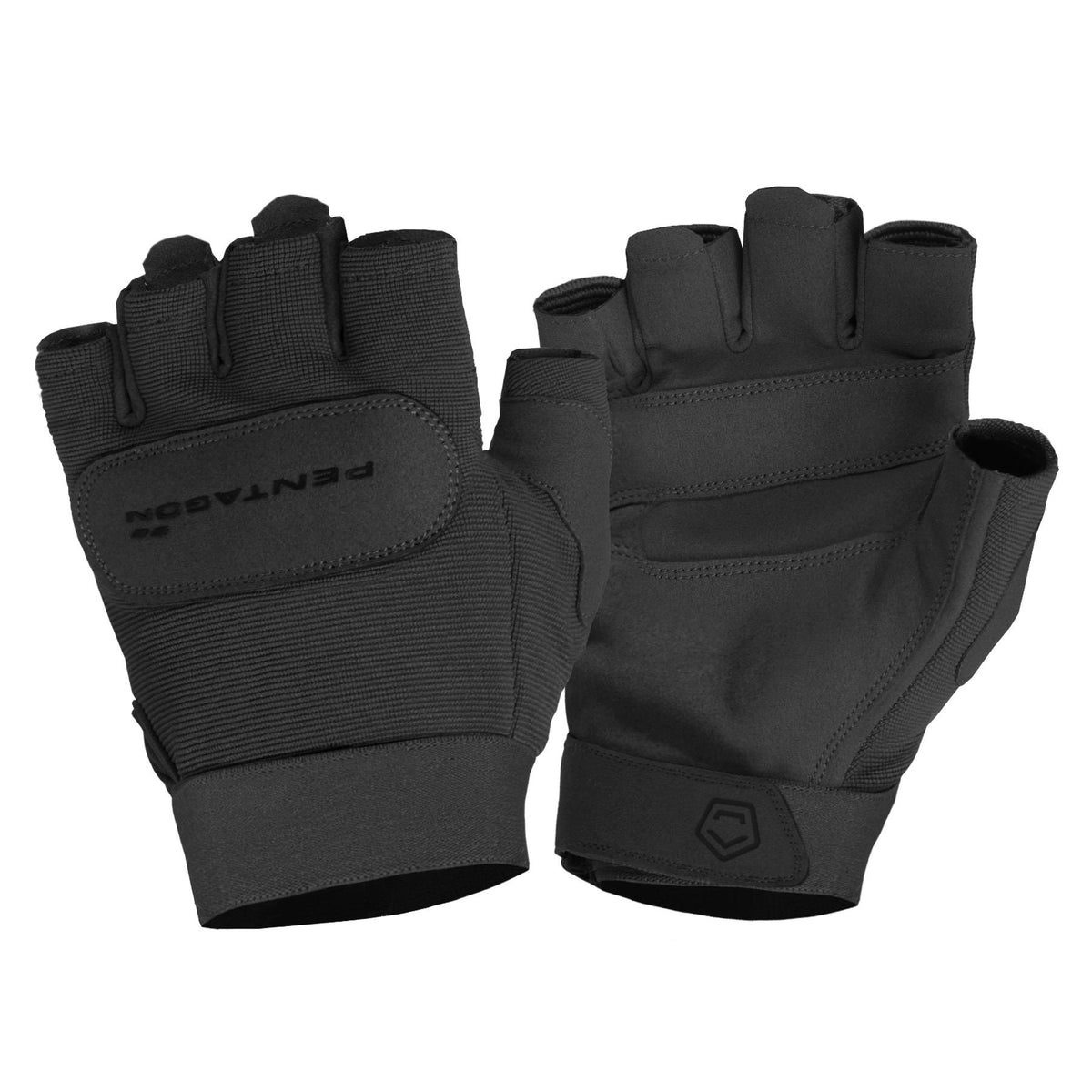 Pentagon Duty Mechanic Fingerless Gloves, Black