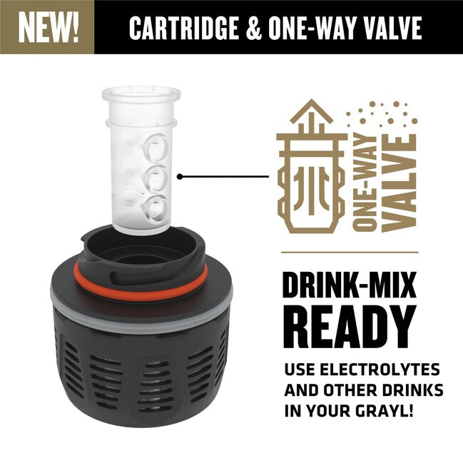 GRAYL GeoPress Purifier Water Bottle, Coyote Brown