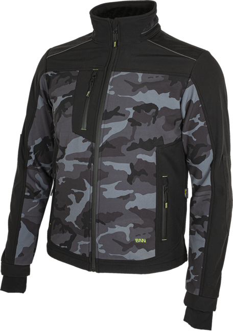 BENNON Camos Softshell Jacket, Black/Grey