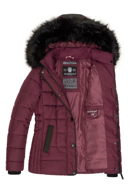 Marikoo Unique Women's Winter Jacket with Hood
