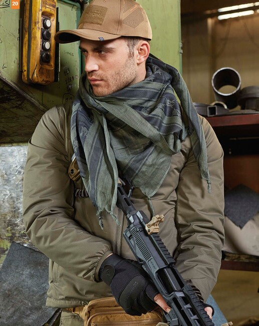 Pentagon Atreus Scarf, Black, 110 x 110cm
