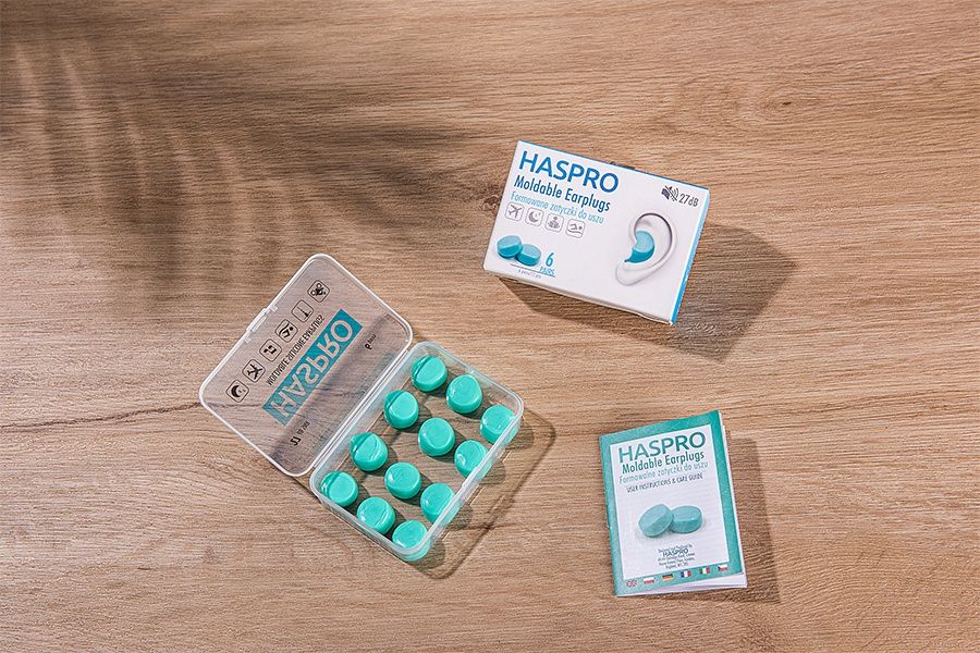 HASPRO 6P Silicone Ear Plugs, Blue