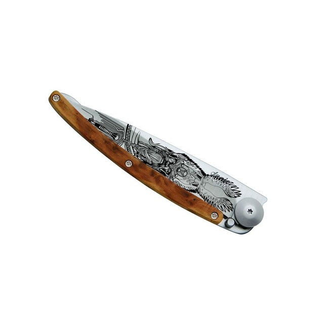 Deejo Odin Folding Knife, Juniper Wood