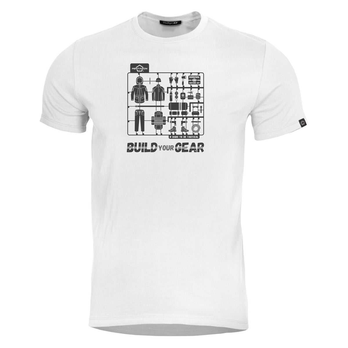 Pentagon Ageron Build Your Gear T-Shirt, White