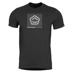 Pentagon Parallel T-Shirt, Black