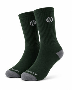 Leguon Aegon Merino Lite nogavice, olivno zelene