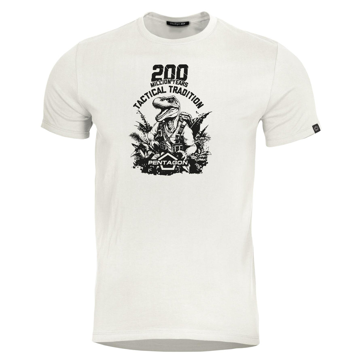 Pentagon T-Rex men's short-sleeve t-shirt, white