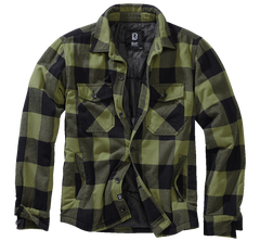 Brandit Lumber Jacket, Black and Olive