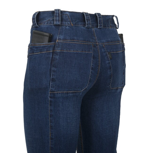Helikon-Tex COVERT Tactical Pants, Denim Mid, Vintage Worn Blue