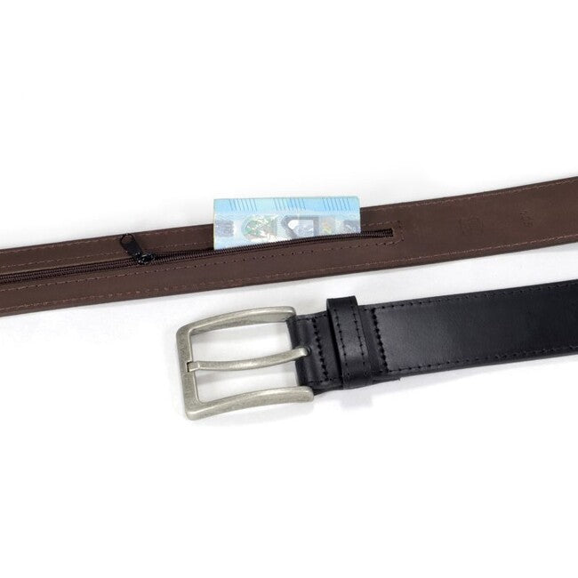 BasicNature Classic Money Belt, Mocha