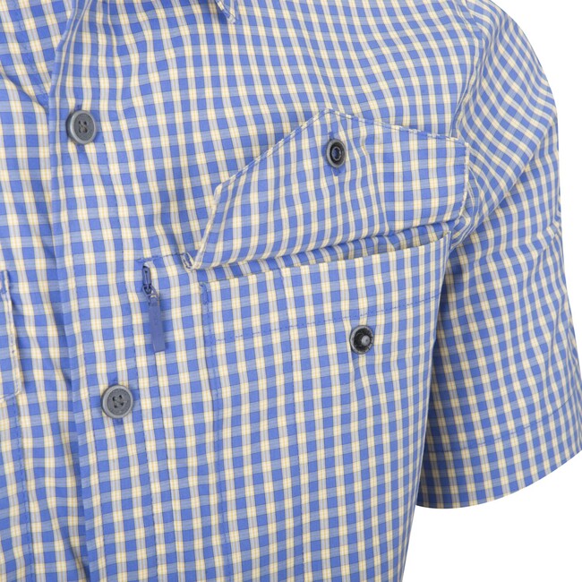 Helikon-Tex Covert Concealed Carry Tactical Shirt Short Sleeve, Navy Blue Plaid