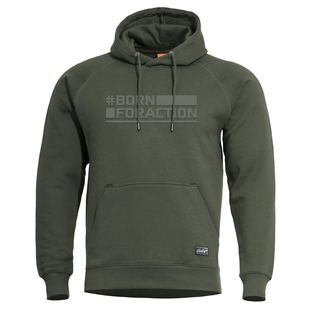 Pentagon Born For Action Hoodie, Camo Green