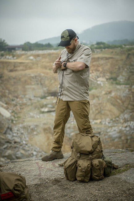 Helikon-Tex Defender Mk2 Short Sleeve Shirt PolyCotton Ripstop Black