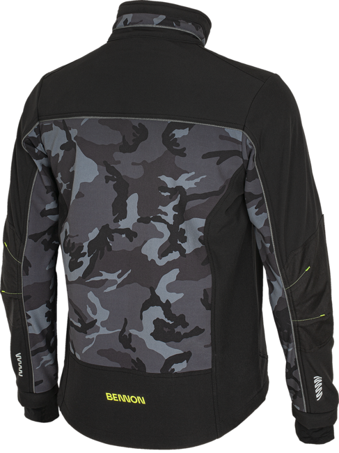 BENNON Camos Softshell Jacket, Black/Grey