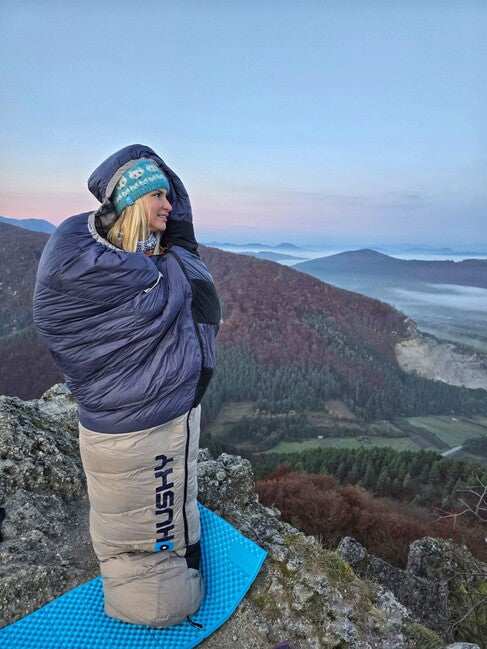 HUSKY Dopy Paper Winter Sleeping Bag -25, Blue/Grey