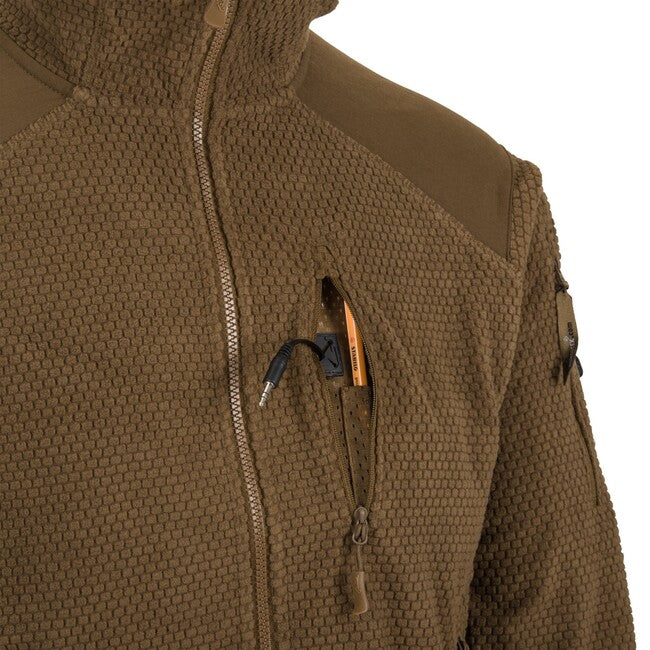 Helikon-Tex Alpha Hoodie Fleece Jacket, Coyote